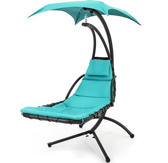 Hanging Chaise Lounger Chair Arc Stand Air Porch Swing